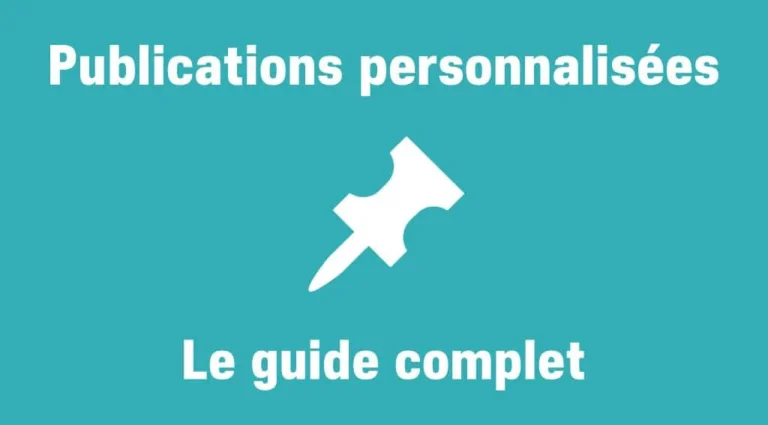 publications personnalisées